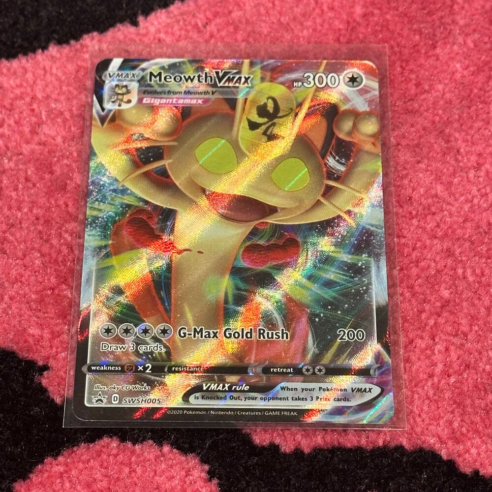 Meowth VMAX #SWSH005 – Pokémon Promo – As Pictured